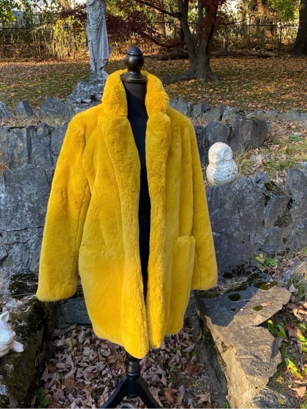 Free People APPARIS Faux Fur Coat Size L